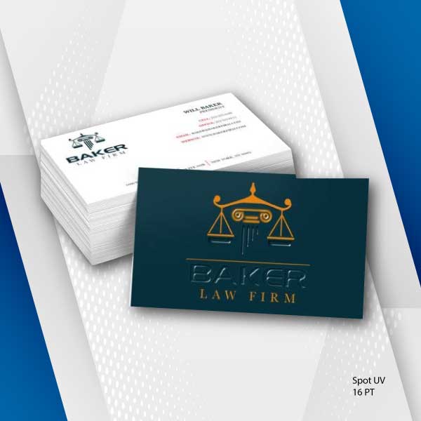 Raised Spot UV Business Card