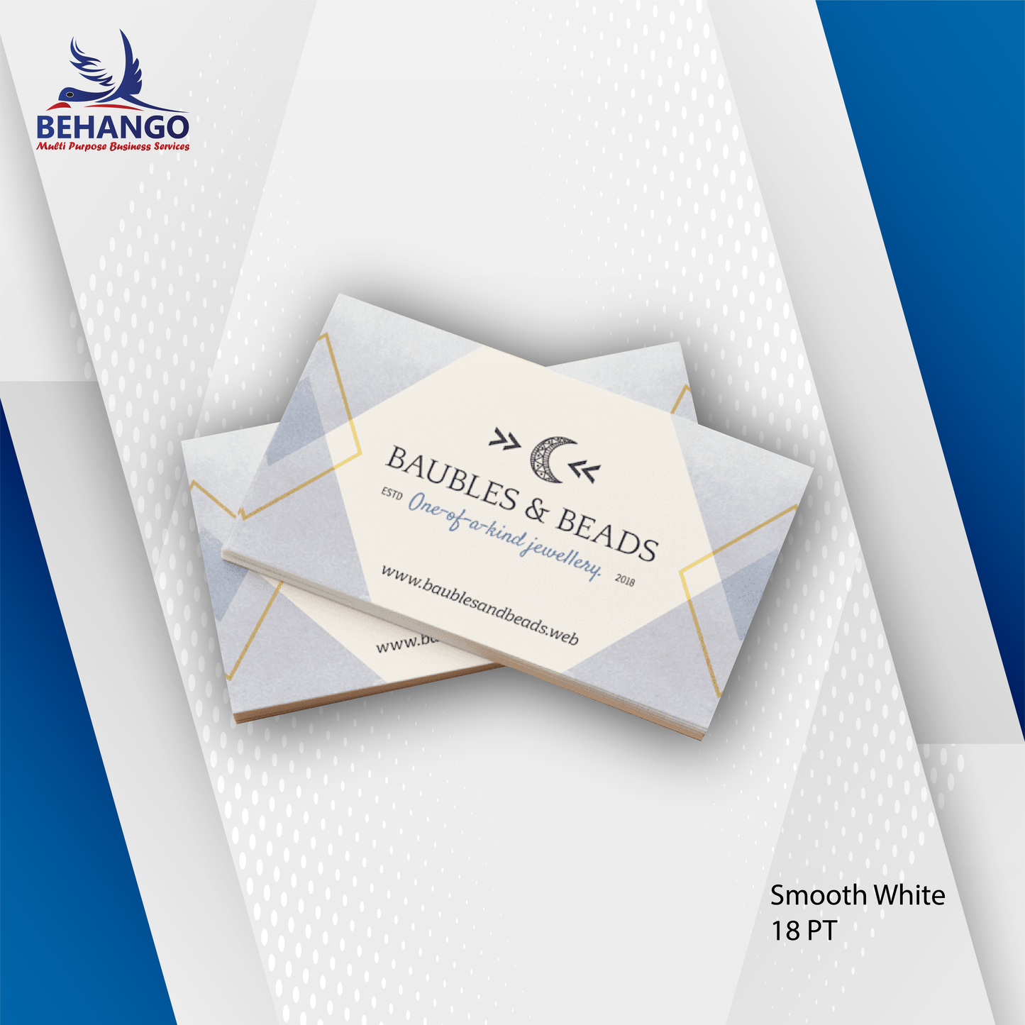 Premium Ultra Smooth White Business Card