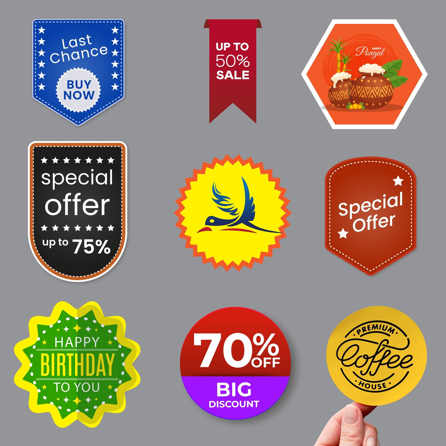 Custom Shape Stickers