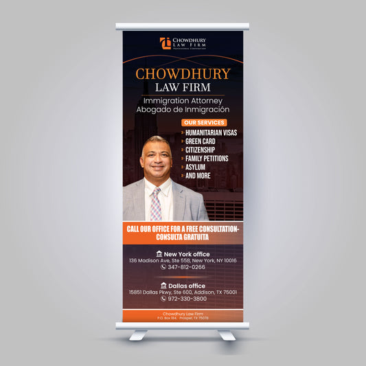 81" × 33.5" Pull-Up Banner