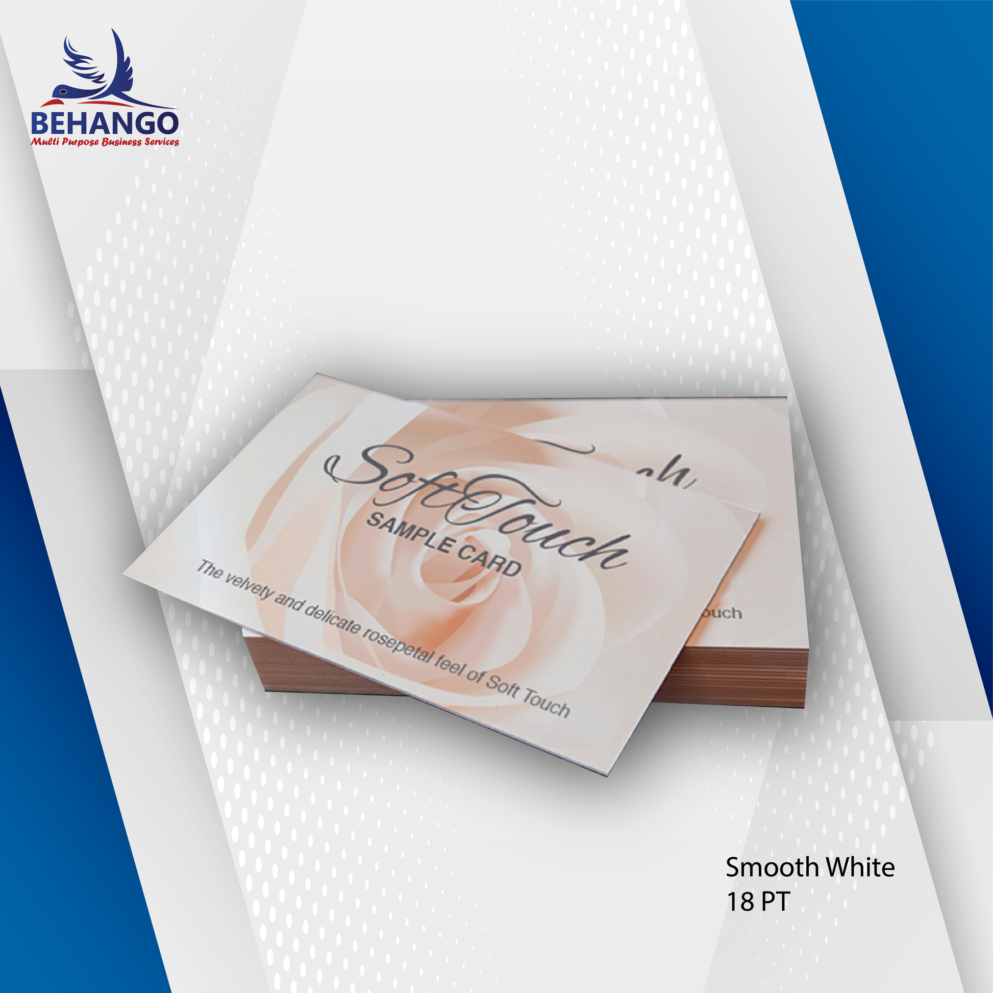 Soft touch business cards, Ultra silky cards