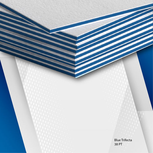 Blue Trifecta 38 PT Business Cards